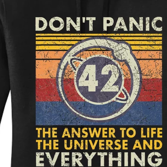 42 Answer To All Questions Life Universe Everything Women's Pullover Hoodie