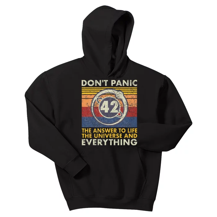 42 Answer To All Questions Life Universe Everything Kids Hoodie