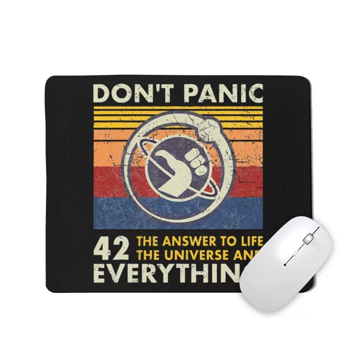 42 Answer To All Questions Life Universe Everything Mousepad