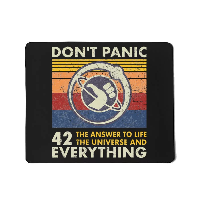 42 Answer To All Questions Life Universe Everything Mousepad