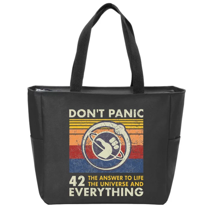 42 Answer To All Questions Life Universe Everything Zip Tote Bag