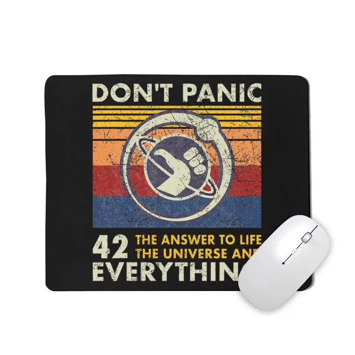 42 Answer To All Questions Life Universe Everything Mousepad