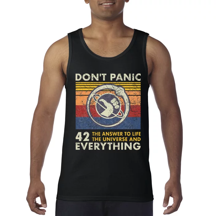 42 Answer To All Questions Life Universe Everything Tank Top