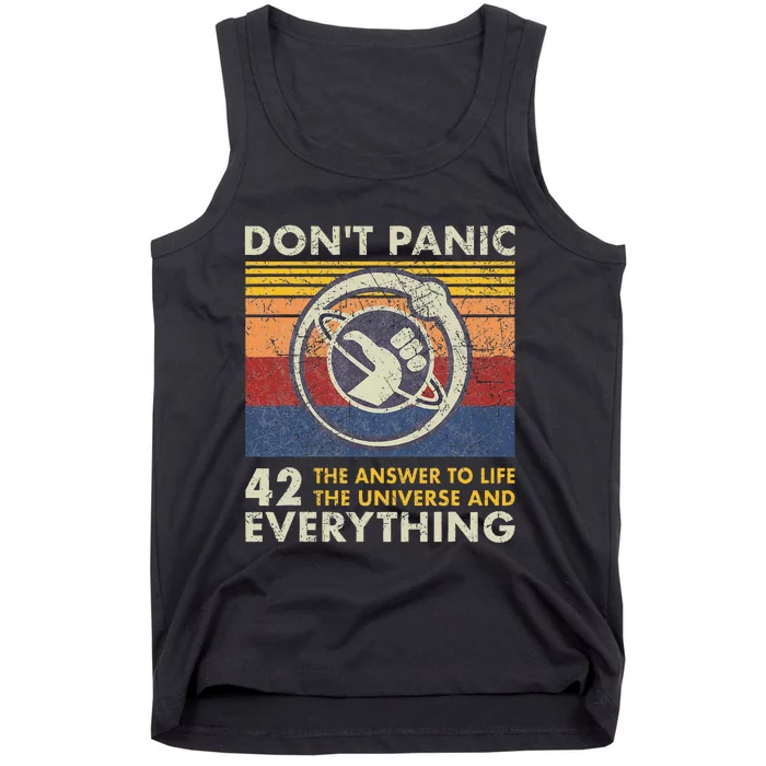 42 Answer To All Questions Life Universe Everything Tank Top