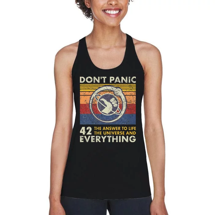 42 Answer To All Questions Life Universe Everything Women's Racerback Tank