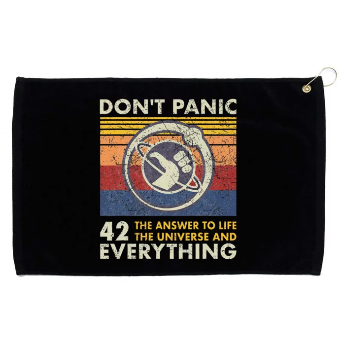 42 Answer To All Questions Life Universe Everything Grommeted Golf Towel