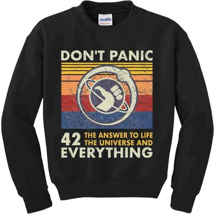 42 Answer to all Questions Life Universe Everything Kids Sweatshirt