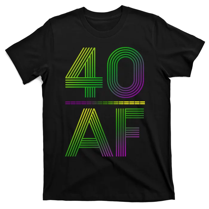 40 Af Vintage 40th Birthday Gift T-Shirt