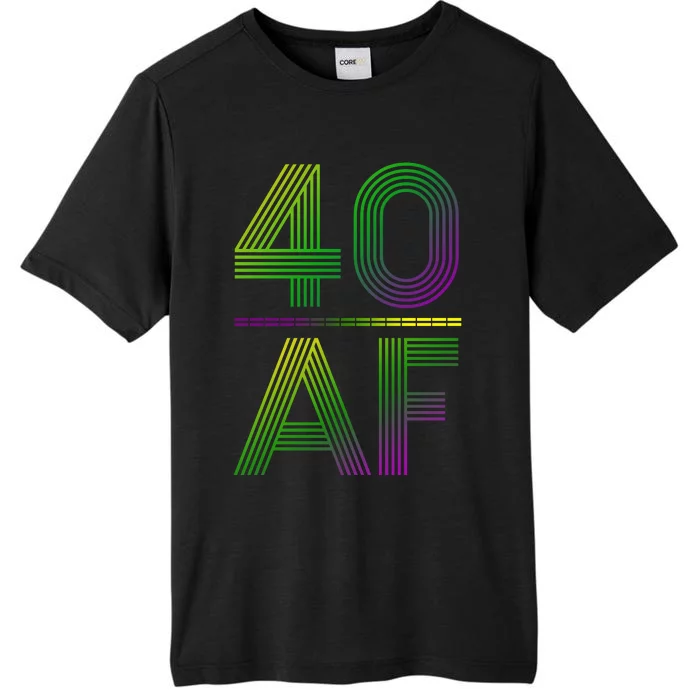 40 Af Vintage 40th Birthday Gift ChromaSoft Performance T-Shirt