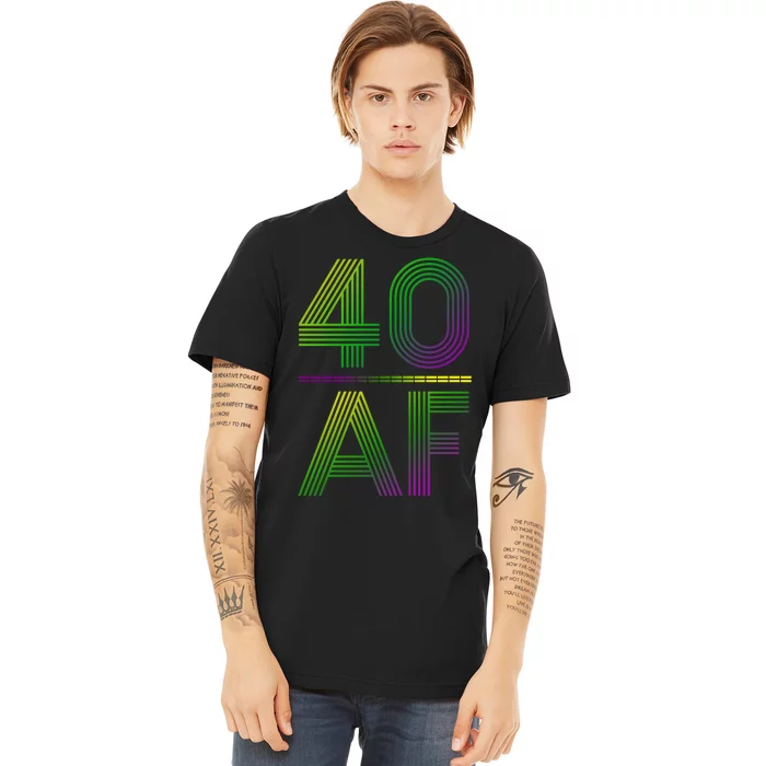 40 Af Vintage 40th Birthday Gift Premium T-Shirt