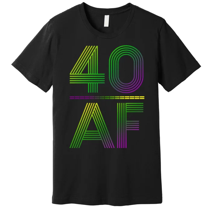 40 Af Vintage 40th Birthday Gift Premium T-Shirt