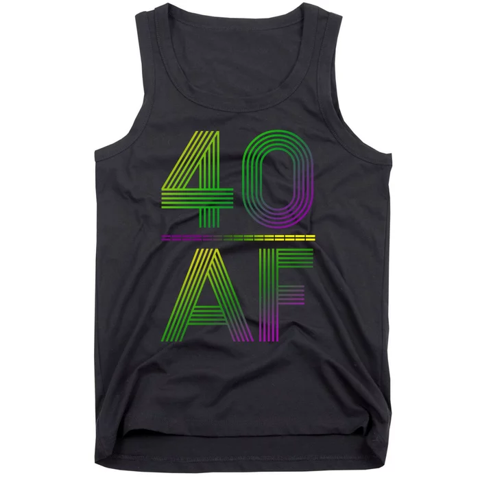 40 Af Vintage 40th Birthday Gift Tank Top