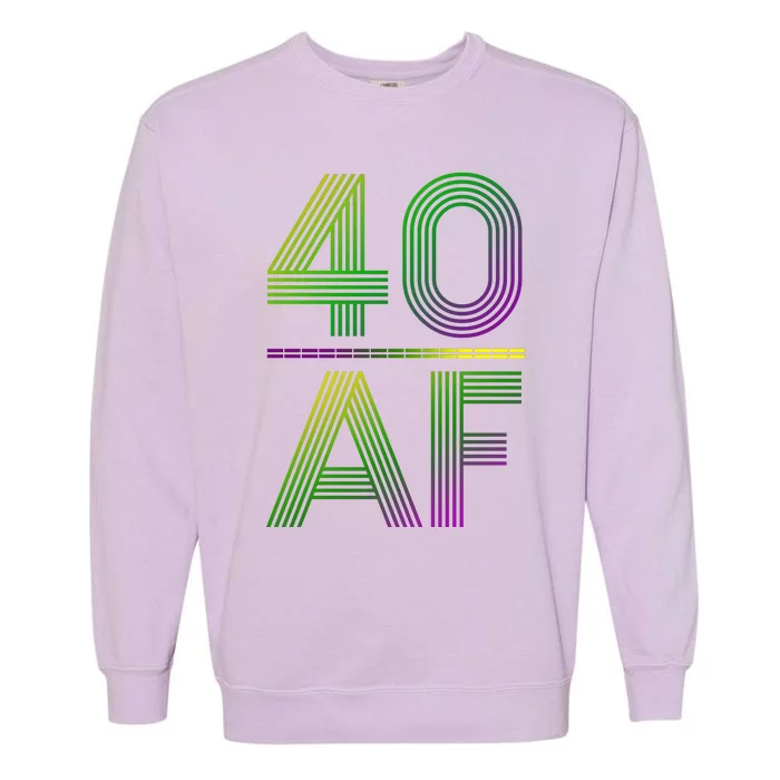 40 Af Vintage 40th Birthday Gift Garment-Dyed Sweatshirt