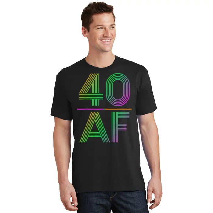 40 Af Vintage 40th Birthday Funny Gift T-Shirt