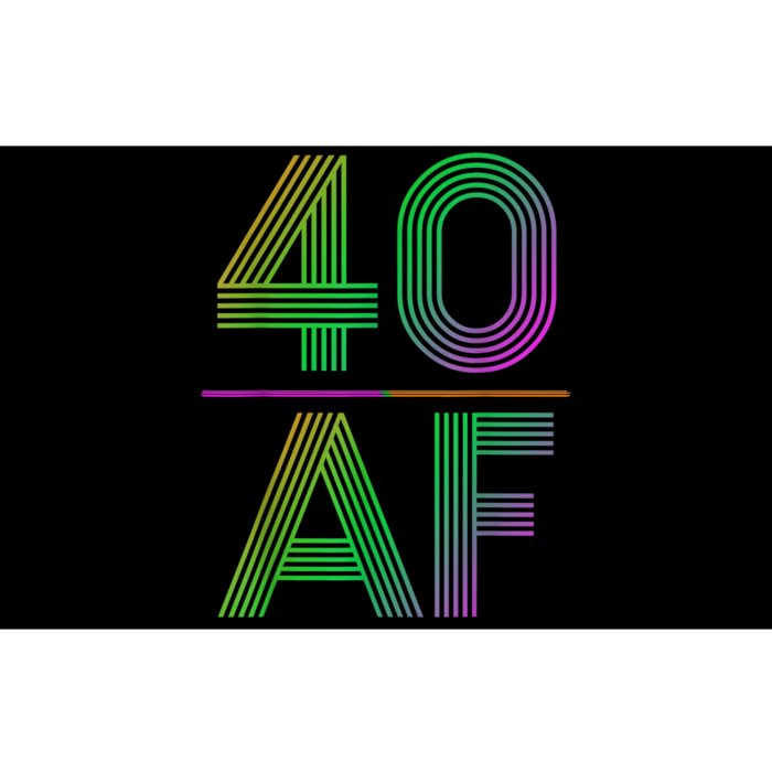 40 Af Vintage 40th Birthday Funny Gift Bumper Sticker