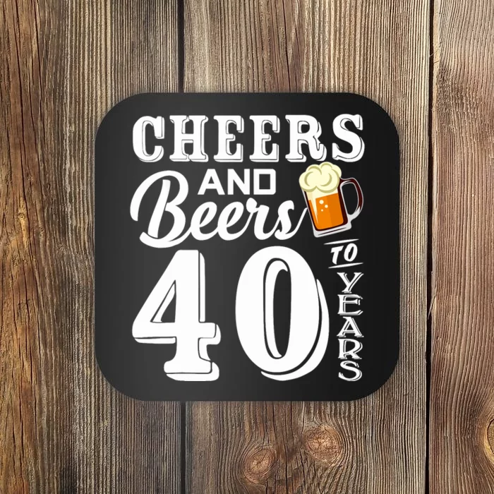 40th Birthday 1979 40th Anniversary Beer Lover Tee Coaster