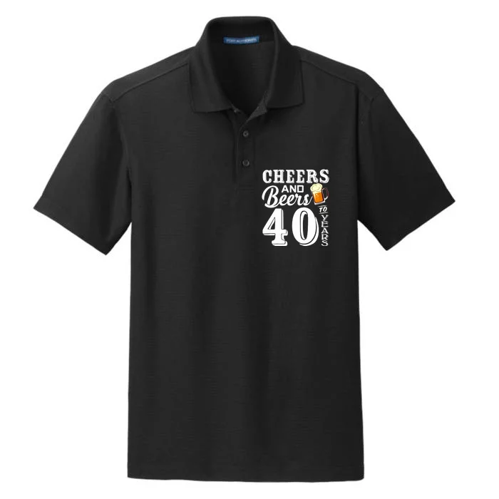 40th Birthday 1979 40th Anniversary Beer Lover Tee Dry Zone Grid Performance Polo