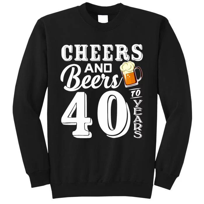 40th Birthday 1979 40th Anniversary Beer Lover Tee Tall Sweatshirt