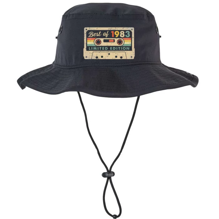 40th Birthday 40 Years Old Best Of 1983 Vintage 80s Cassette Legacy Cool Fit Booney Bucket Hat