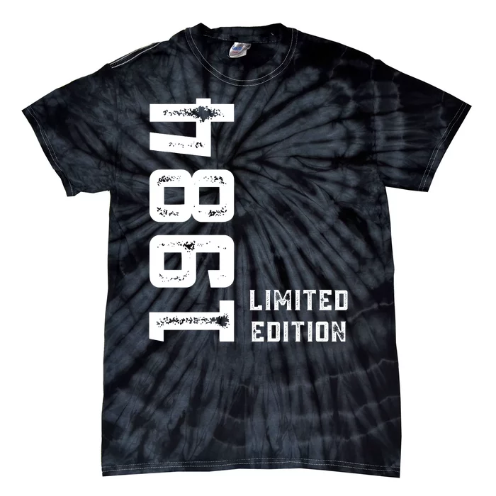 40th Birthday 40 Years Old Vintage Limited Edition 1984 Tie-Dye T-Shirt