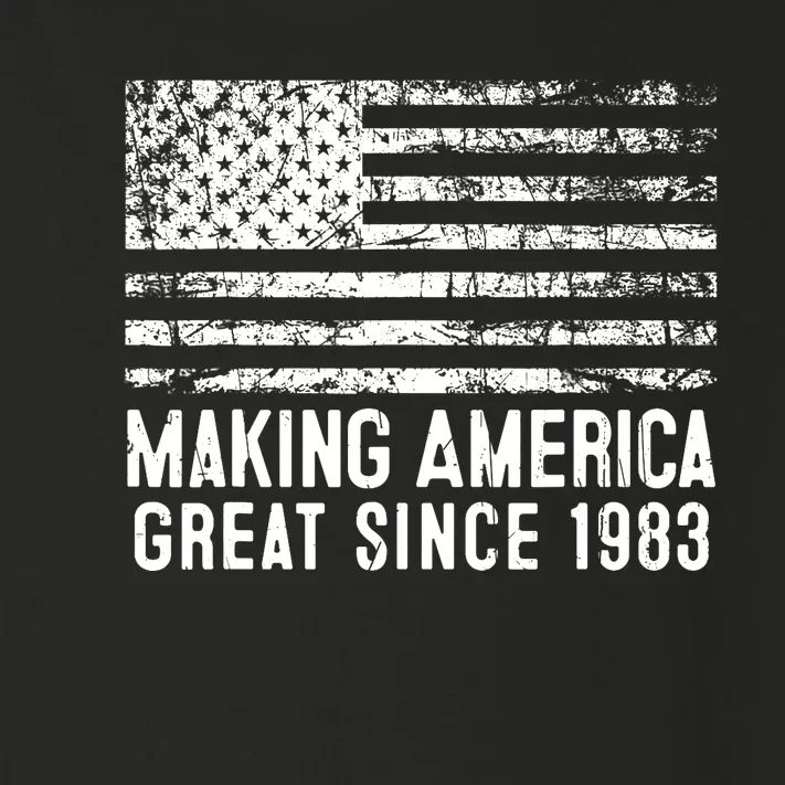 40th Birthday,Making America Great Since 1983 Toddler Long Sleeve Shirt