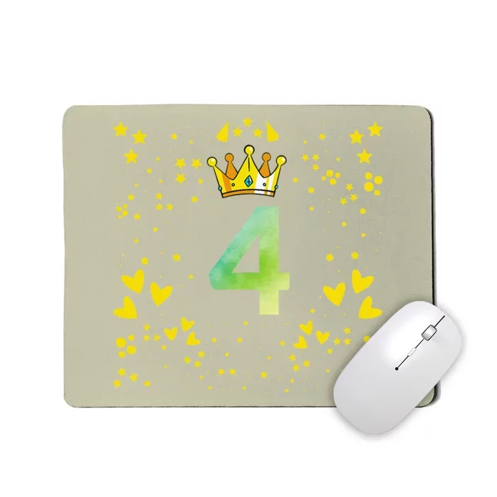 4th Birthday Anniversaries Mousepad