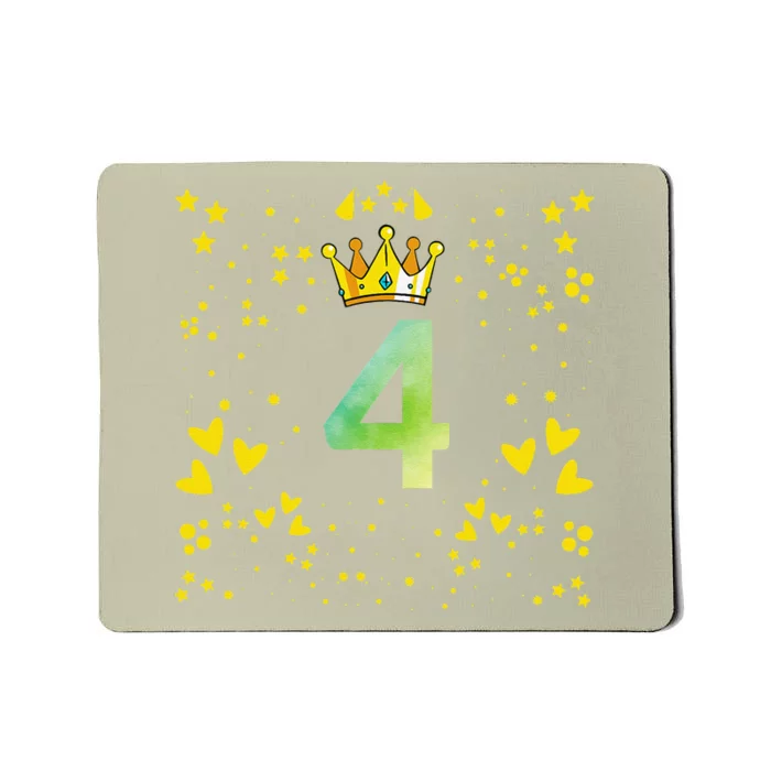 4th Birthday Anniversaries Mousepad