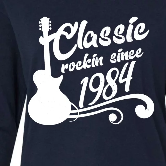 40th Birthday Classic Rockin Since 1984 Womens Cotton Relaxed Long Sleeve T-Shirt