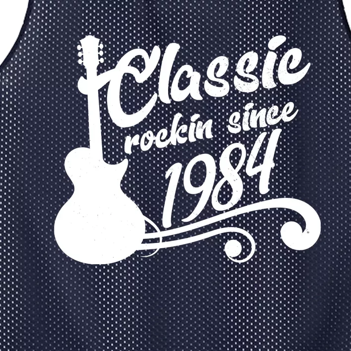 40th Birthday Classic Rockin Since 1984 Mesh Reversible Basketball Jersey Tank