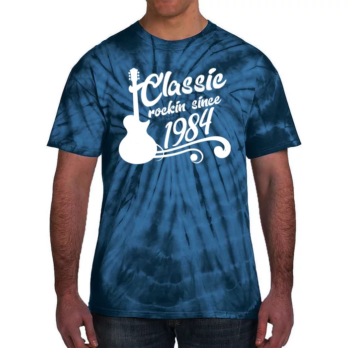 40th Birthday Classic Rockin Since 1984 Tie-Dye T-Shirt