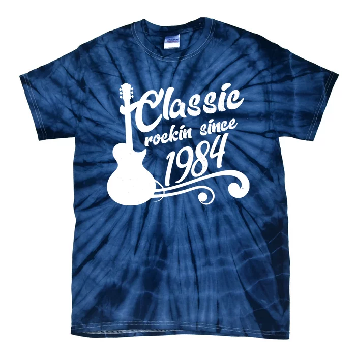 40th Birthday Classic Rockin Since 1984 Tie-Dye T-Shirt