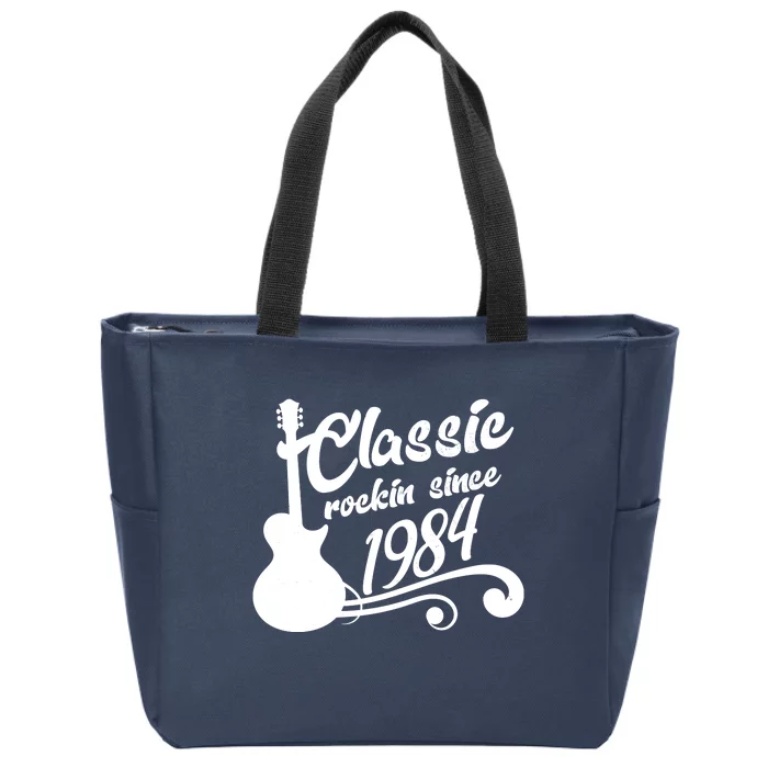 40th Birthday Classic Rockin Since 1984 Zip Tote Bag