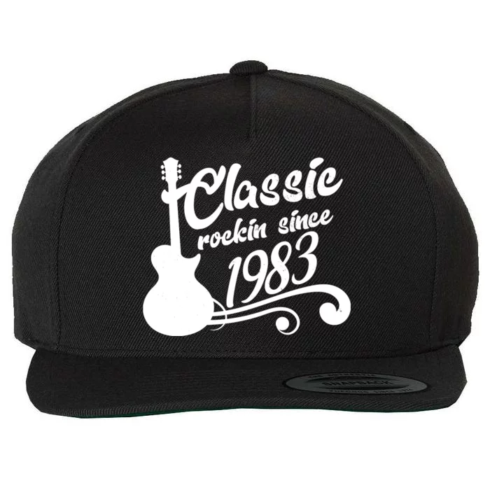 40th Birthday Classic Rockin Since 1983 Wool Snapback Cap