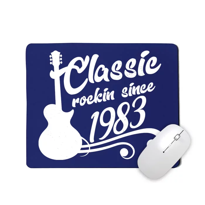 40th Birthday Classic Rockin Since 1983 Mousepad