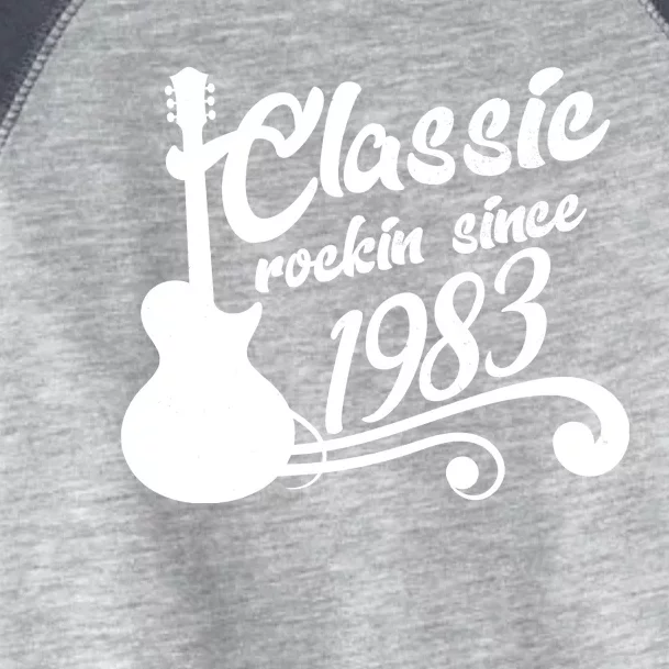 40th Birthday Classic Rockin Since 1983 Toddler Fine Jersey T-Shirt