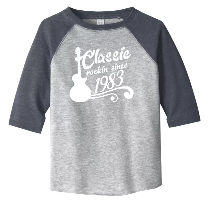 40th Birthday Classic Rockin Since 1983 Toddler Fine Jersey T-Shirt