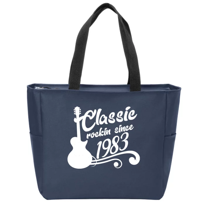 40th Birthday Classic Rockin Since 1983 Zip Tote Bag