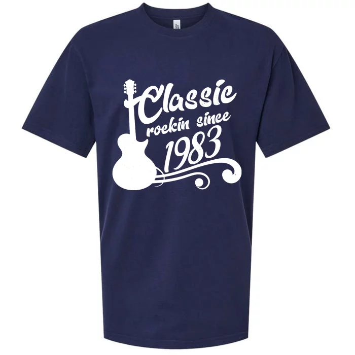 40th Birthday Classic Rockin Since 1983 Sueded Cloud Jersey T-Shirt