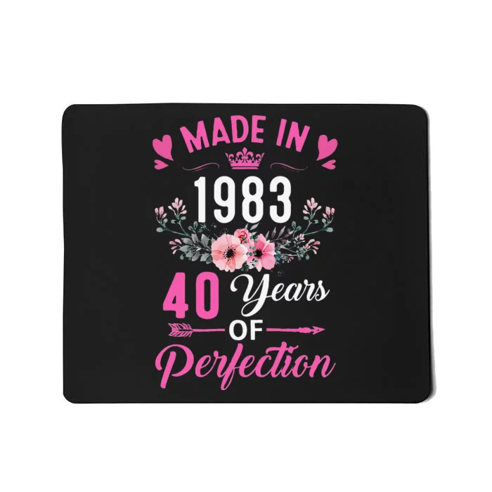 40 Birthday Decorations Women Female 40Th Bday 1983 Birthday Mousepad