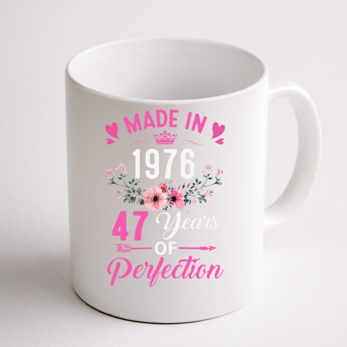 47 Birthday Decorations Women Female 47Th 1976 Birthday Front & Back Coffee Mug