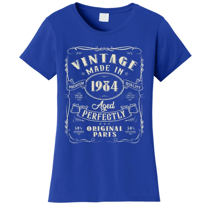 40th Birthday Decorations 1984 40 Birthday Women's T-Shirt