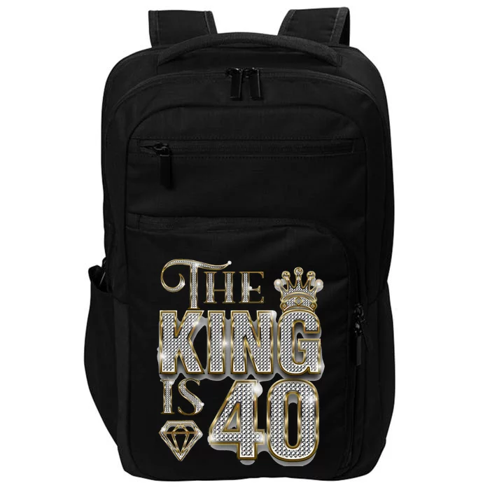 40th Birthday Decorations 1983 Birthday The King Is 40 Impact Tech Backpack