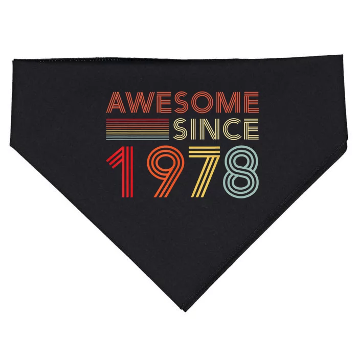 45 Birthday Decorations  Wo 1978 BDay 45th Birthday USA-Made Doggie Bandana