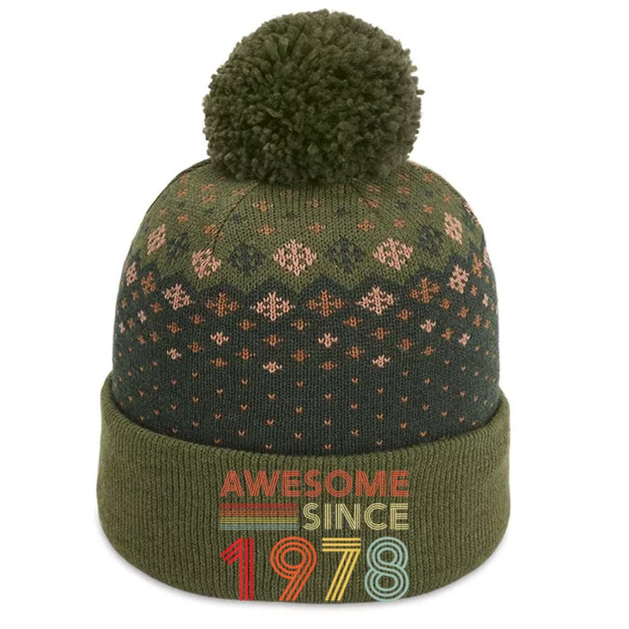 45 Birthday Decorations  Wo 1978 BDay 45th Birthday The Baniff Cuffed Pom Beanie