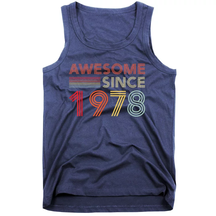 45 Birthday Decorations  Wo 1978 BDay 45th Birthday Tank Top