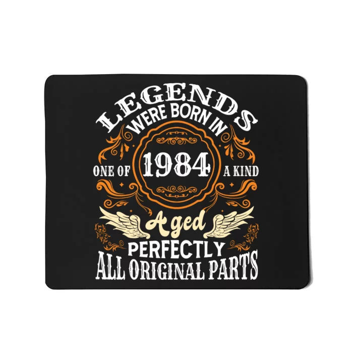 40th Birthday For 40 Year Old Man 1984 Birthday Mousepad