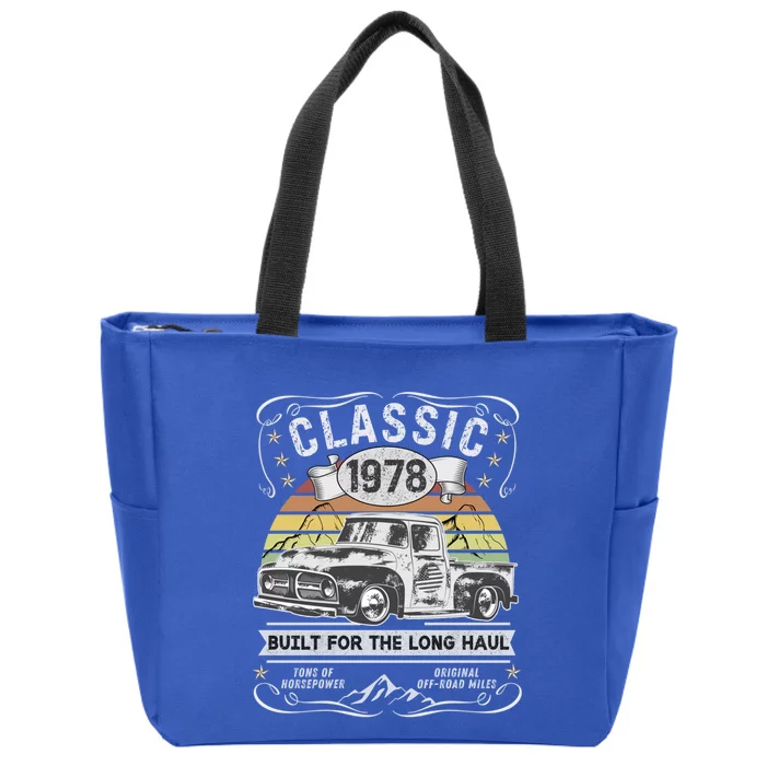 45th Birthday Gift Pickup Truck Born 1978 Gift Zip Tote Bag