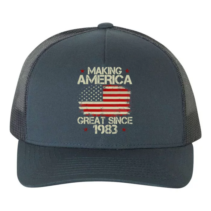 40th Birthday Gift Making America Great Since 1983 Gift Yupoong Adult 5-Panel Trucker Hat