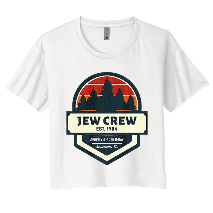 40th Boy Getaway Women's Crop Top Tee