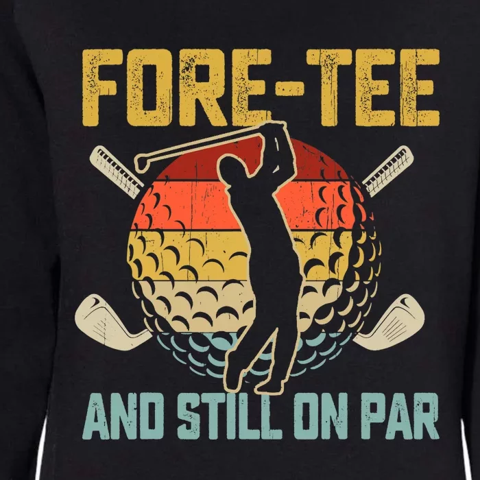 40th Birthday Golfer Turning 40 Year Old Golfing Fathers Day Womens California Wash Sweatshirt